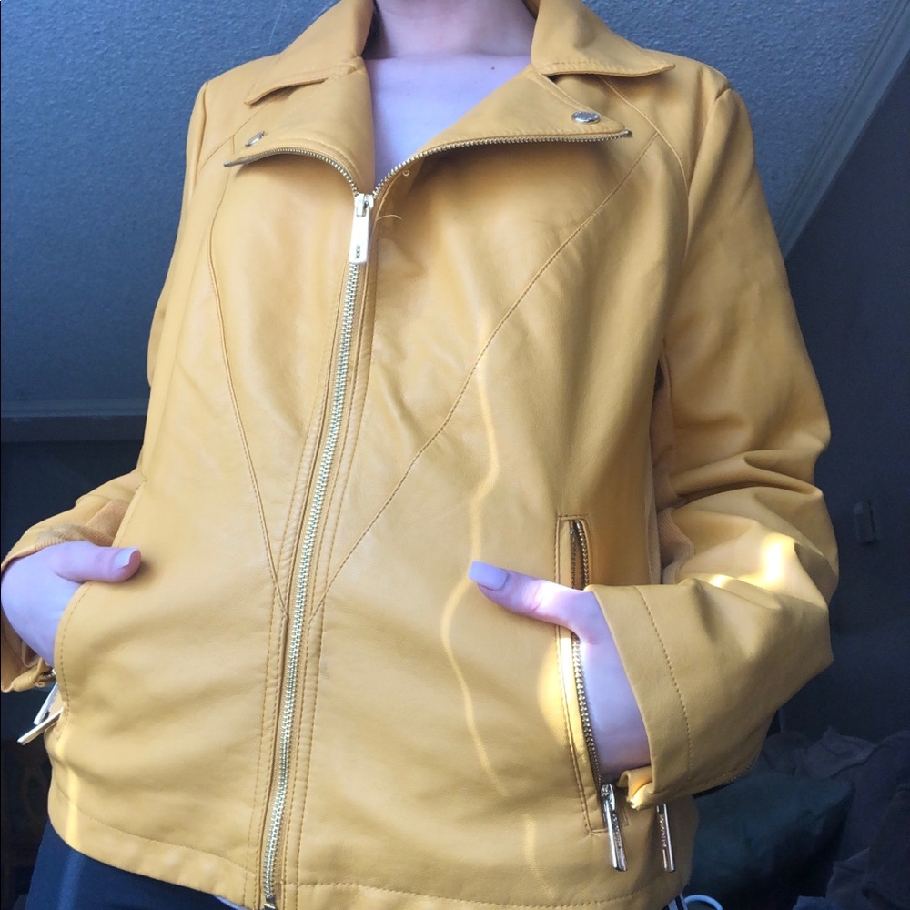Faux leather jacket
